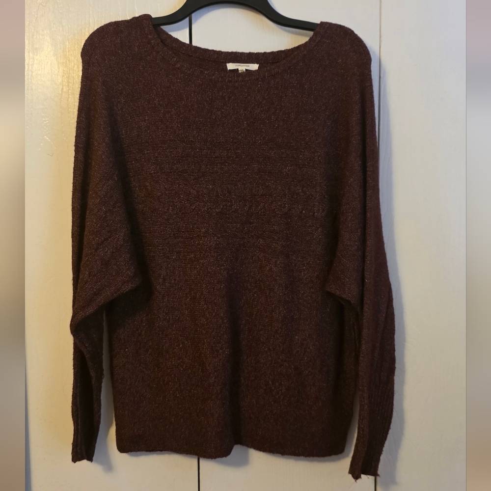 Maurices Burgundy Crew Neck Sweater